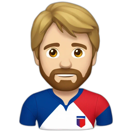 Chuck norris in french rugby kit emoji