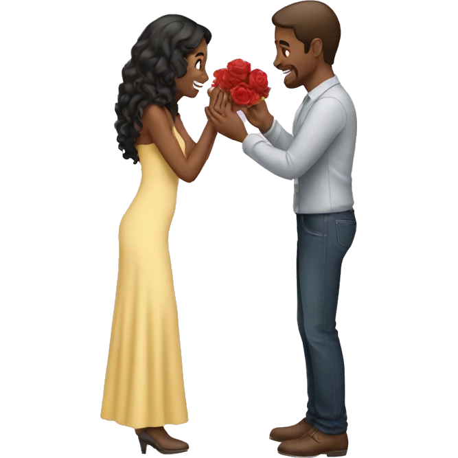 man proposing women  emoji