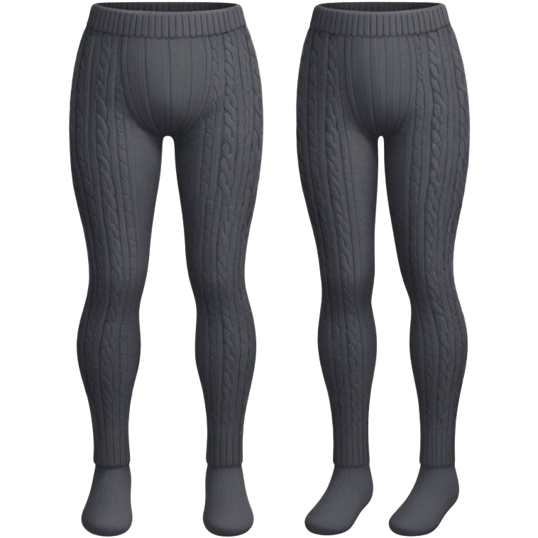 Pair of wool tights for winter emoji