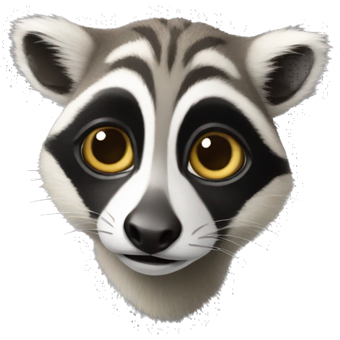 Lemur-Raccoon-hybrid emoji
