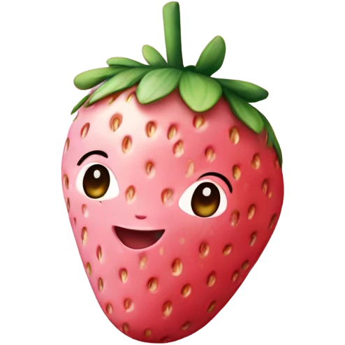 Baby pink strawberry  emoji