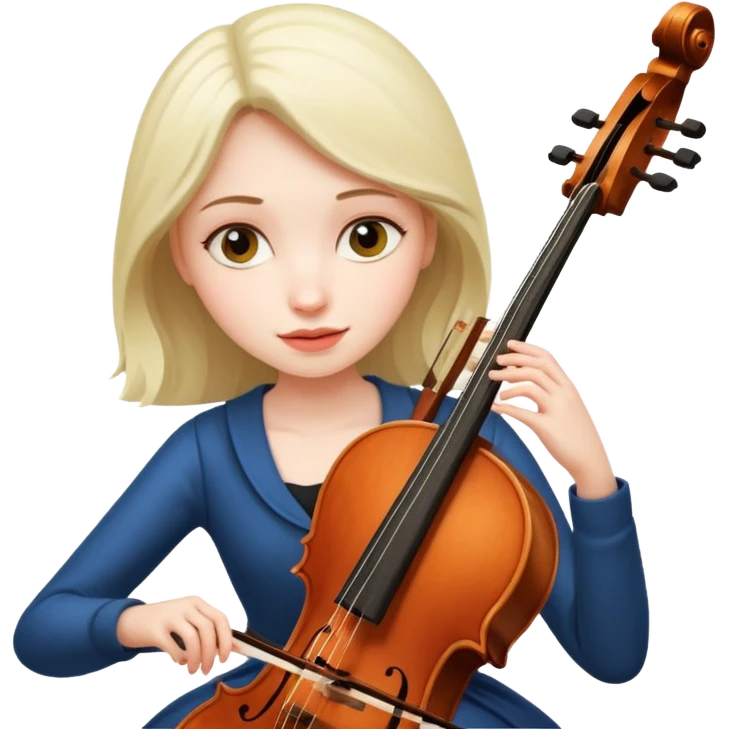 girl playing cello emoji