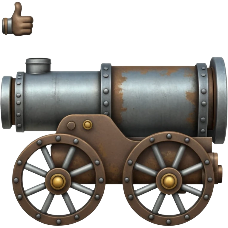 Thumbs up on a cannon breach. emoji