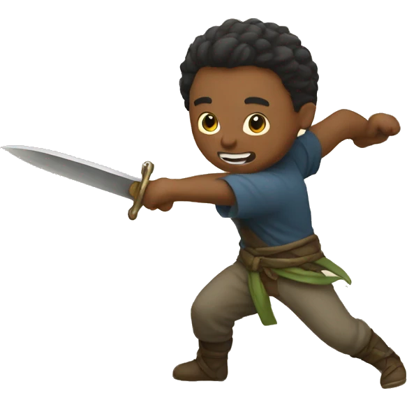 throwing a dagger emoji