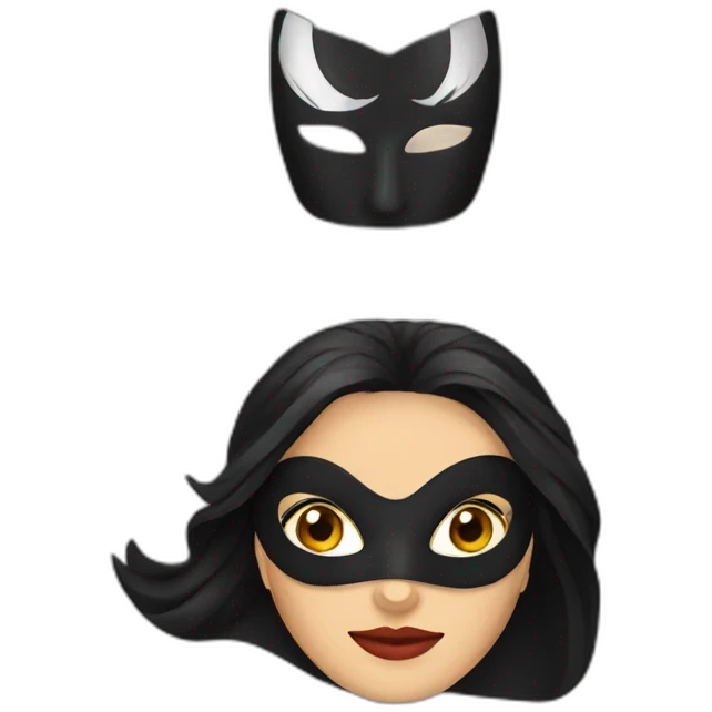 zorro woman mask emoji