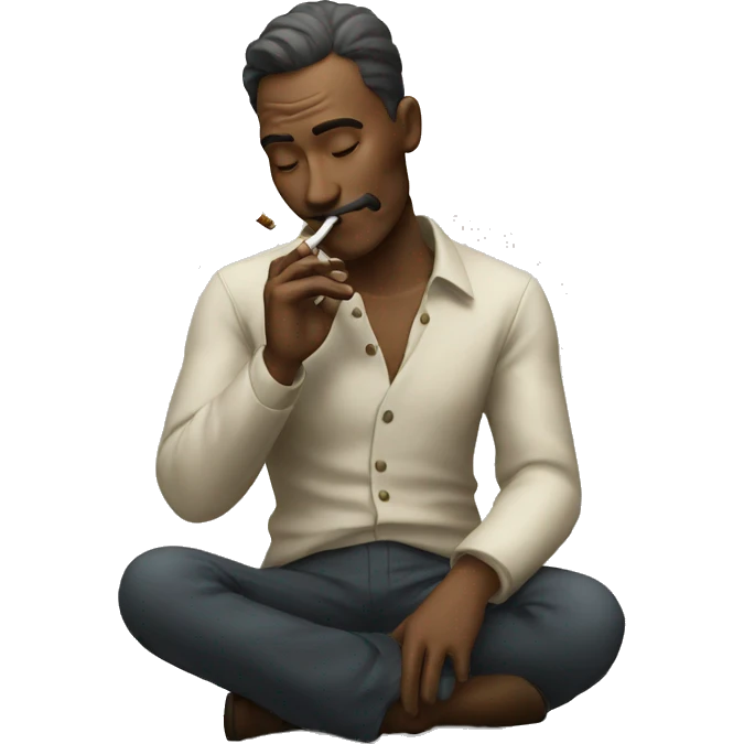 man smoking emoji