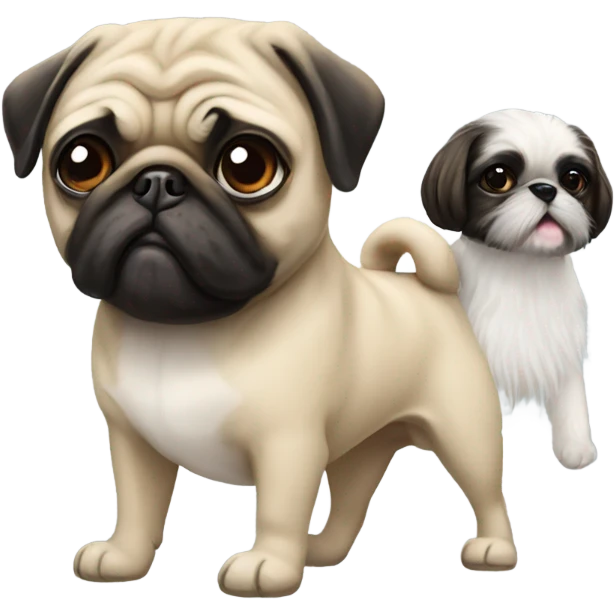 Pug and shihtzu emoji