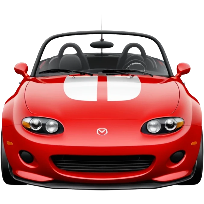 2006 Miata mx5 racing car front emoji