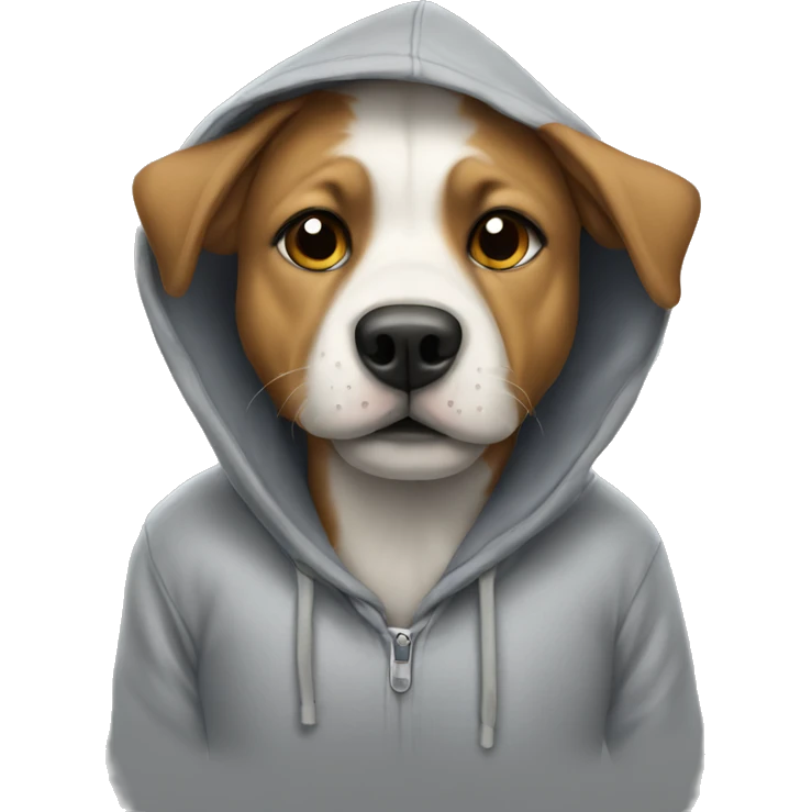 dog wearing a hoodie  emoji
