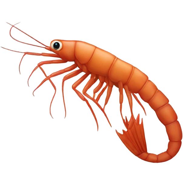 Christmas shrimp emoji