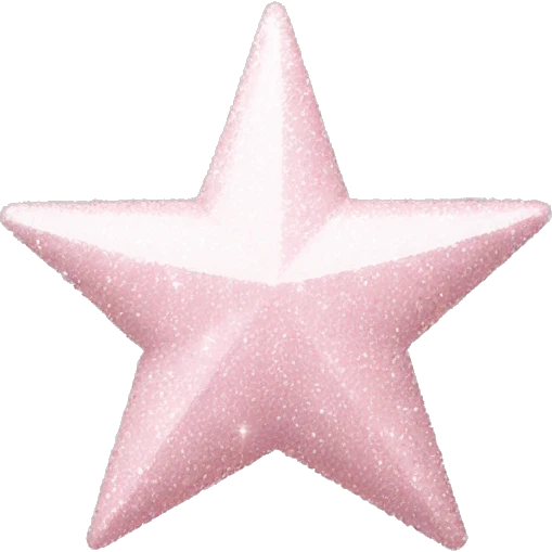 pale pink star sparkle emoji