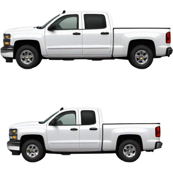 Truck, black OBS Chevrolet 1500 extended cab, side view emoji