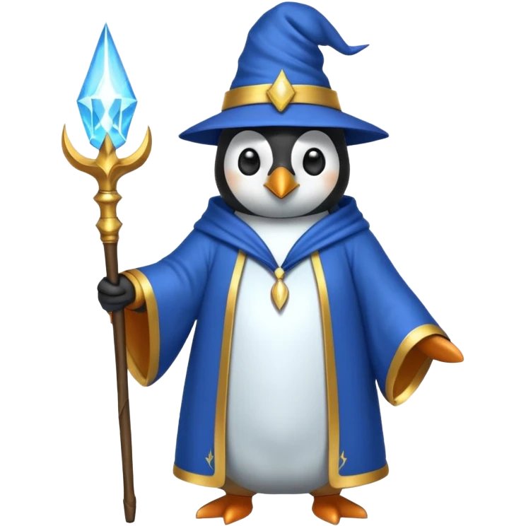 Penguin Wizard emoji