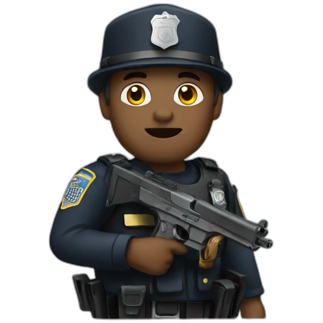 Gun police emoji