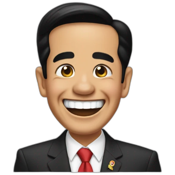 Jokowi laugh emoji