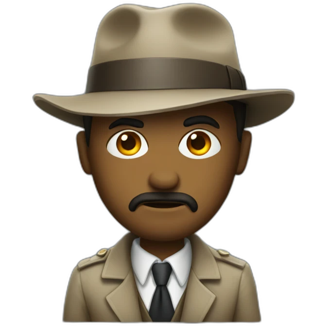 Hardboiled detective emoji