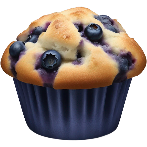 Blueberry muffin emoji