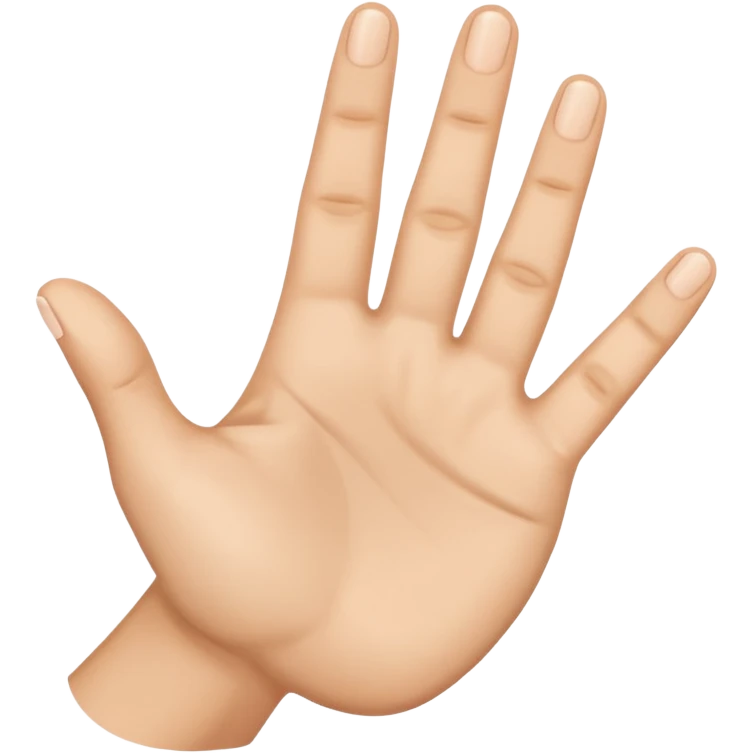 3 fingers emote one hand emoji