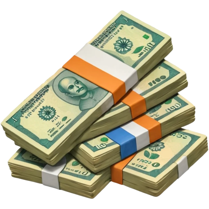 show me cash flow.indian rupee currency only emoji