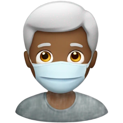 A father with  mask emoji