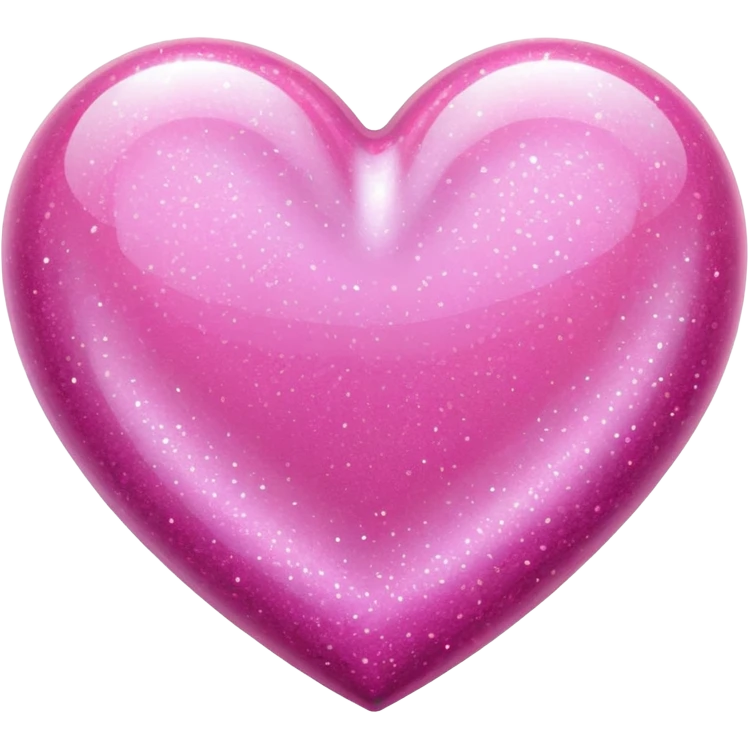 Pink heart with glitter emoji