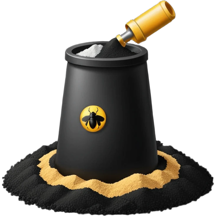 black insecticide emoji