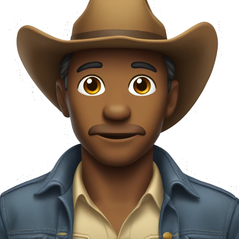 dinasour with small hands and a cowboy hat  emoji