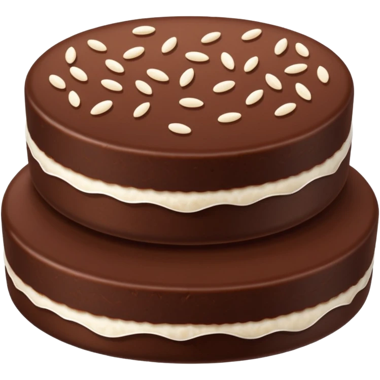 Thin Chocolate Rice Cake emoji