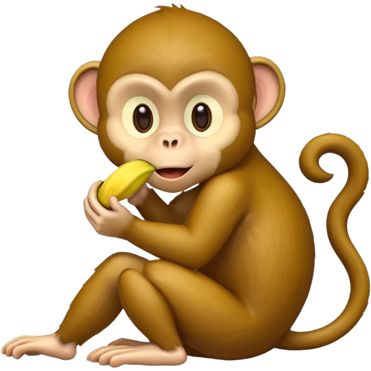 monkey eating banana emoji