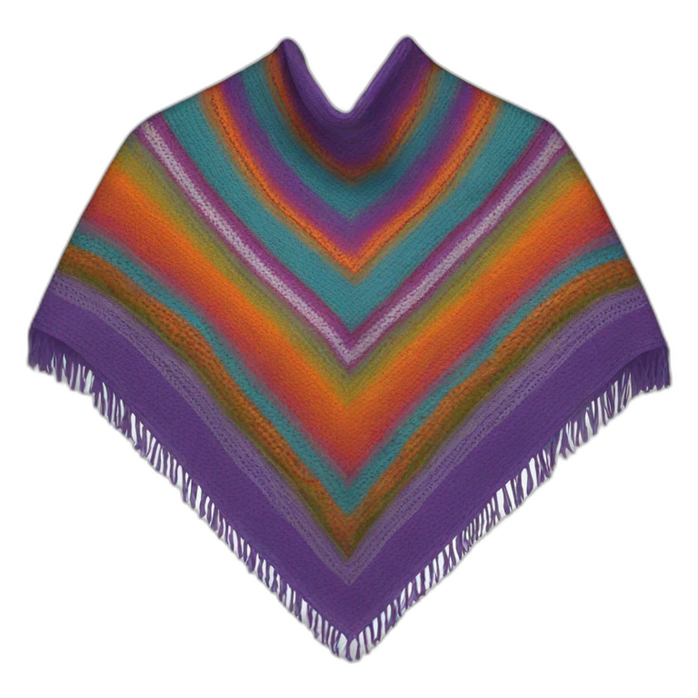 colourful shawl emoji