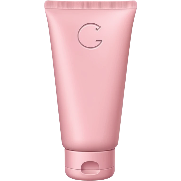 solid color light pink plain skincare tube emoji
