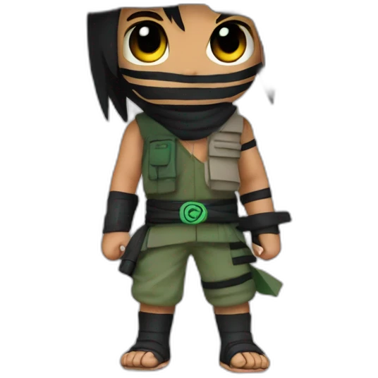 Naruto with Palestine flag emoji