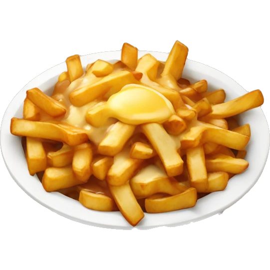 Poutine qui mange une poutine emoji