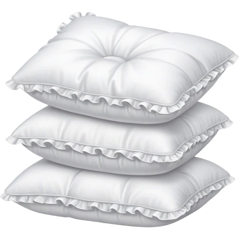 frilly white pillows emoji