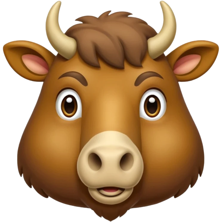Un chameau avec un gros nez emoji