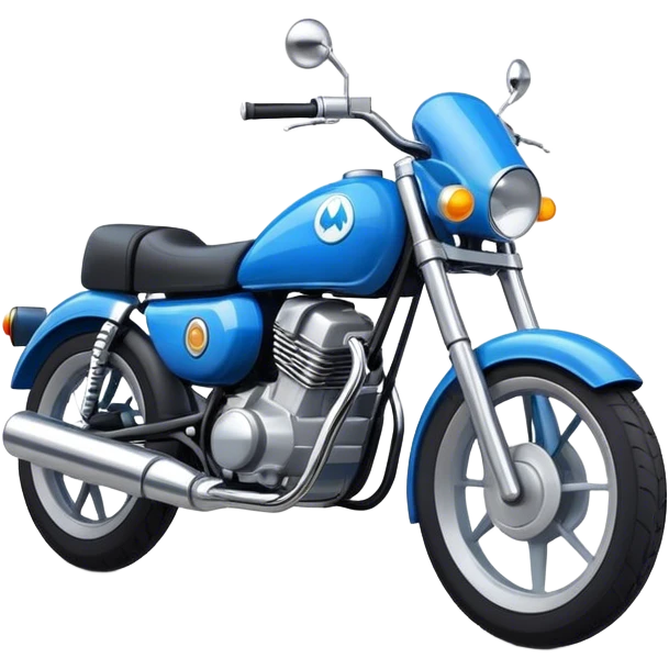 moto azul emoji