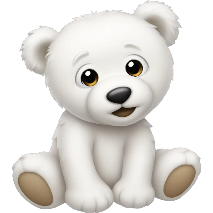 white teddy bear emoji