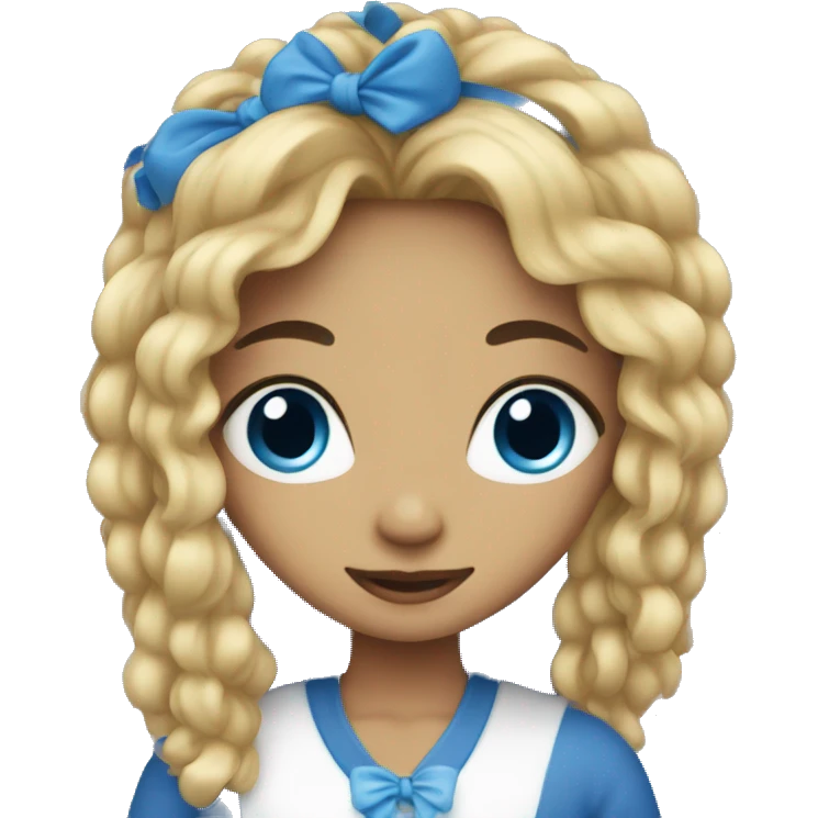 Blue emojis for girls emoji