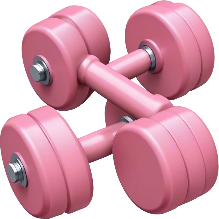 pale pink dumbells  emoji