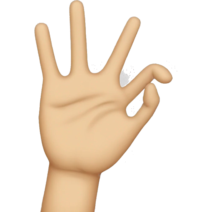 mano señalando emoji