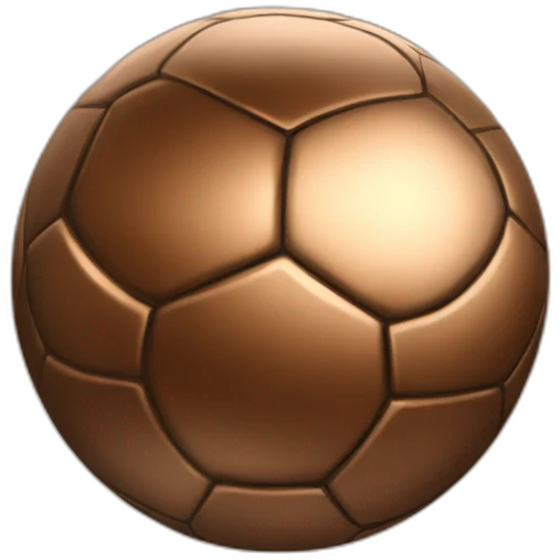 Soccer Ball bronze color emoji