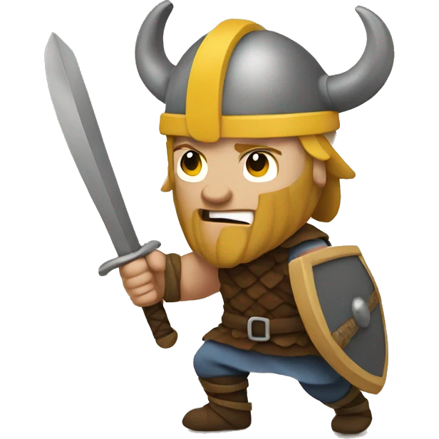 Viking fighting  emoji