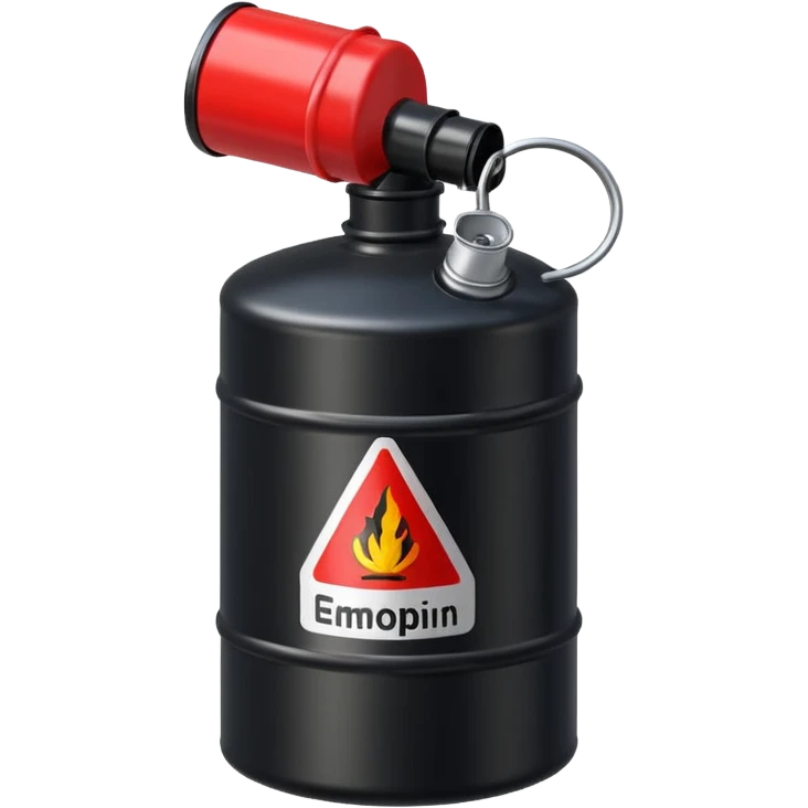 gasoline canister in black emoji