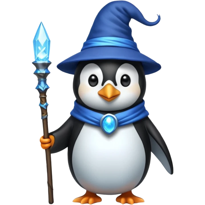 Penguin Wizard emoji