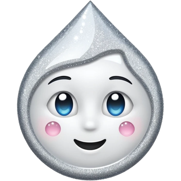 white glory glitter emoji