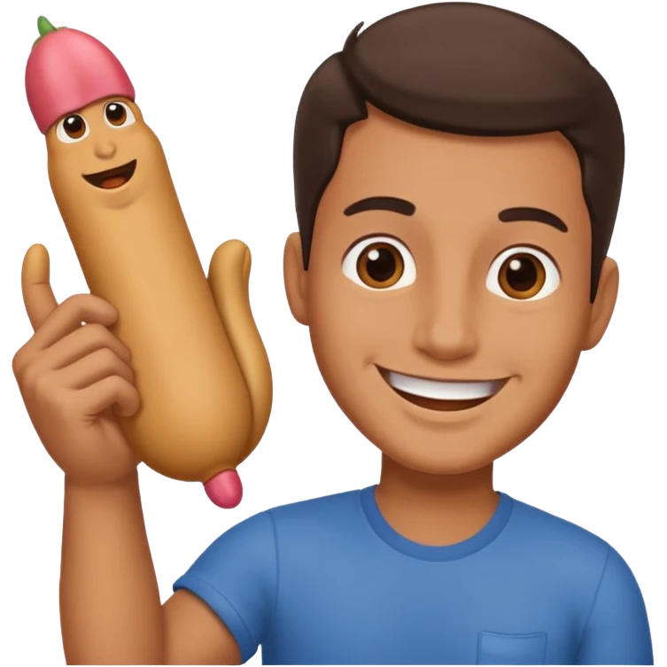 Naked man penis emoji