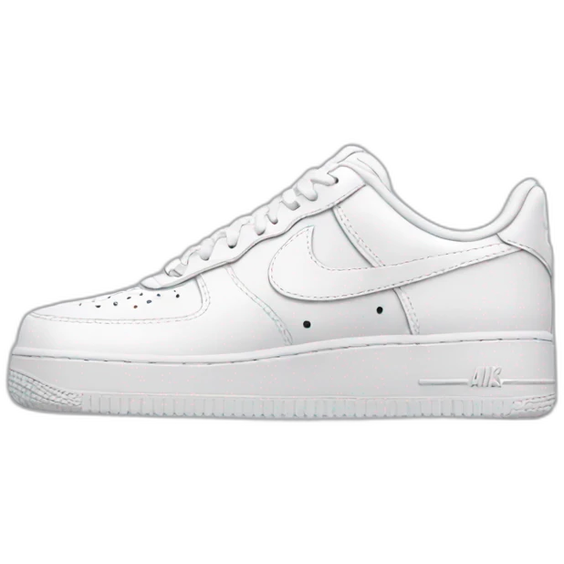 Nike white air force emoji