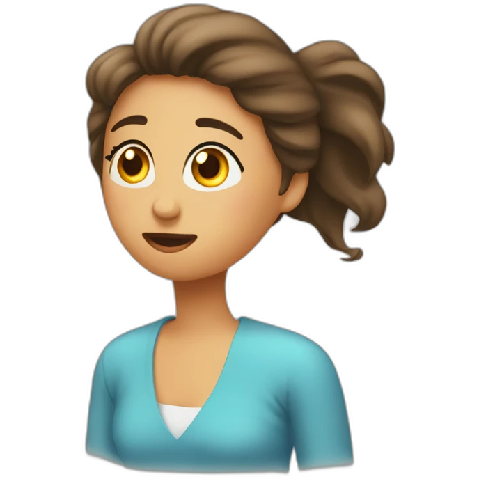 madre hija discutiendo misma altura emoji