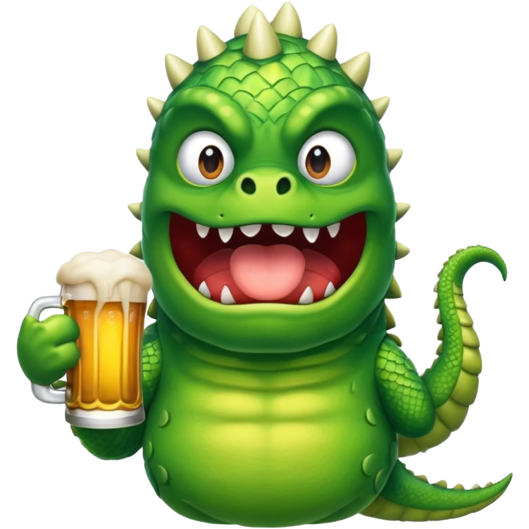 Beer monster emoji