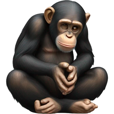 Chimp praying emoji